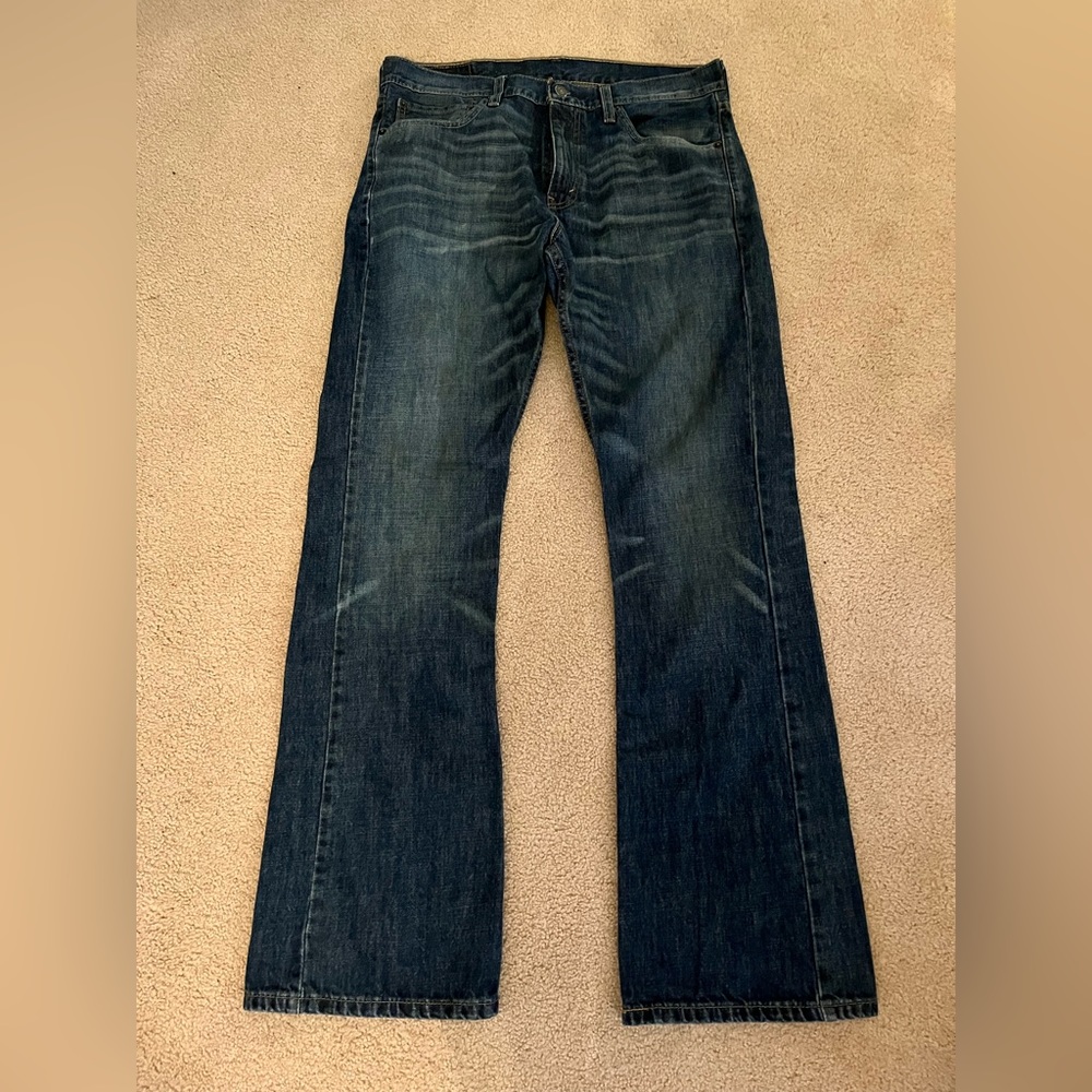Mens Levi’s 527 slim bootcut jeans 34x32